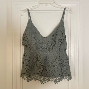 Abercrombie sage green tank top